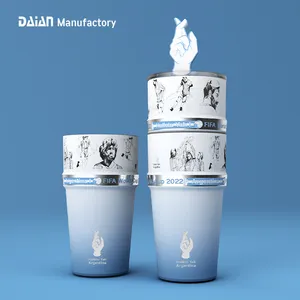 Daian Supplier Design Patent 16oz 26oz Stackable Cup Double Wall Vacuum Stainless Steel Tumbler