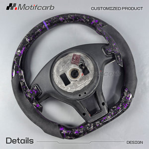 Volant personnalisé en fibre de carbone forgée de couleur violette pour Mercedes-Benz W204 W212 AMG Classe C&E GLA45 CLS63 C63 C300 E300 E63 SL63 - Product Image 5