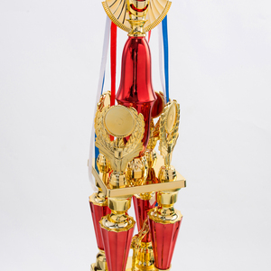 Piala Trofi Plastik Besar Custom Produsen <span class=keywords><strong>3</strong></span> Tingkat 4 Tiang Penghargaan untuk Liga Juara SZ20 - Product Image 3