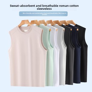 T-shirt décontracté sans manches pour homme, impression numérique personnalisée, 220 GSM, séchage rapide, évacuation de l'humidité, doux et lisse, pour la gym et le fitness - Product Image 2