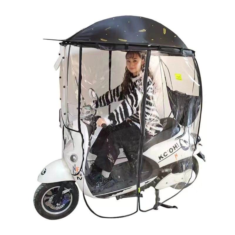 Motorcycle Canopy Umbrella Bike Rain Cover Mobility Scooter Canopy