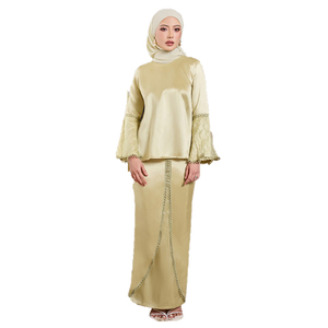 Nuevo diseño Baju Kurung venta al por mayor en Vietnam Abaya Malasia Baju Kurung vestido musulmán moderno Baju Kurung - Product Image 4
