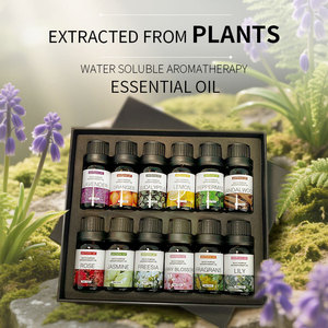 น้ำมันหอมระเหยลาเวนเดอร์และทีทรี สำหรับเครื่องเพิ่มความชื้นในรถยนต์ ละลายน้ำได้ บริสุทธิ์ 100% สกัดเย็น เป็นมิตรต่อสิ่งแวดล้อม ขนาด 10 มล. - Product Image 1