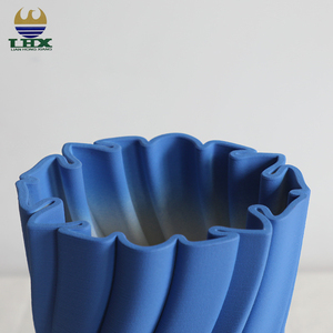 Customize Color Modern Nordic Luxury Blue <strong>3D</strong> Printing <strong>Vase</strong> Indoor Tabletop Ceramic <strong>Vase</strong> for Home Decor <strong>Vases</strong> - Product Image 3