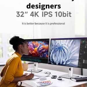 จอคอมพิวเตอร์ฮาร์ดแวร์สำหรับเล่นเกมหน้าจอ LCD ขนาด22นิ้ว1K 2K 4K 144hz 165hz สำหรับธุรกิจเดสก์ท็อป IPS VA สีดำ99% GB - Product Image 6