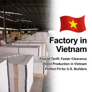 Cửa nội thất hiện đại tùy chỉnh gỗ rỗng sơn lót đúc MDF cửa gỗ khách sạn Shaker phong cách cửa cho ngôi nhà thiết kế mới nhất - Product Image 3