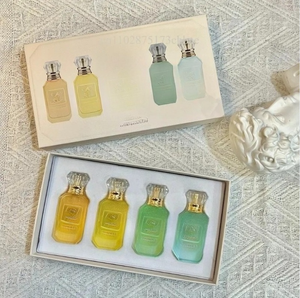 Perfume árabe al por mayor de Dubái, caja de regalo con 4 botellas de 10 ml, moderno set de mini perfumes líquidos Eau de Parfum, aroma floral y frutal de larga duración. - Product Image 5