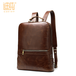 Nordic 2020 nuevo retro de hombres de cuero de Caballo Loco mochila de gran capacidad de viaje de cuero genuino mochila - Product Image 1