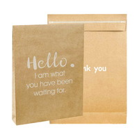 Enveloppes postale en kraft pour vêtements de bébé, pièces, emballage écologique, avec gousset