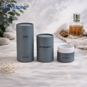 กล่องทรงกระบอกแก้วใส่โลโก้แบบกำหนดเอง เป็นมิตรกับสิ่งแวดล้อม บรรจุภัณฑ์หลอดกระดาษแข็งแข็งแรง บรรจุภัณฑ์หลอดกระดาษคราฟท์สำหรับน้ำหอม - Product Image 6