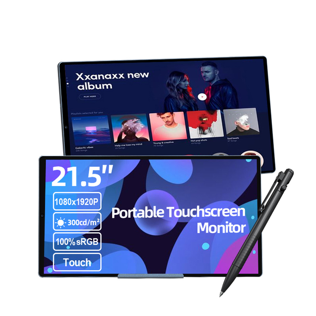 Hot Selling 21.5" LED LCD Display with Battery Android 12 10 Point Touch Full HD Outdoor Portable Interactive Monitor