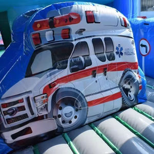 Ticari şişebilen eğlenceli şehir yürümeye başlayan oyun alanı karikatür 3D sıçrama ev Combo çocuklar için atlama fedai - Product Image 4