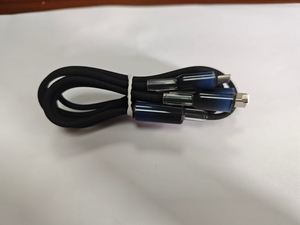 Kabel Pengisian Cepat <span class=keywords><strong>3</strong></span> in 1 Nylon Hitam Gradien 1.2M Konduktor Tembaga Murni untuk Power Bank, Ponsel, Kamera, Perangkat IOS - Product Image 2