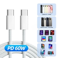 Câble de chargeur de haute qualité 35W Usb Fast 2M Charge Usb C Câble de charge pour Iphone 15 Câble de charge rapide