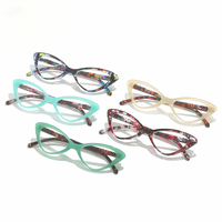 Kacamata Baca Trendy Cat Eye Grosir untuk Wanita, Anti Lelah Mata, Kacamata Warna-warni, Optik, Logo Custom