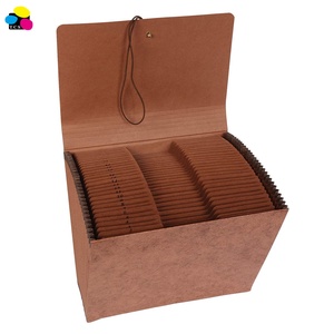 Kích Thước Chữ Mới Phân Loại Bảng Báo Chí Màu Xanh Đậm Thư Mục Tệp Giấy W/ 2 Phân Vùng - Product Image 3