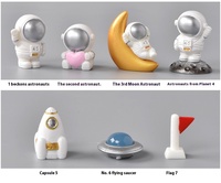 Vente en gros astronaute astronaute décoration intérieure créative petit ornement en résine ornement de paysage miniature