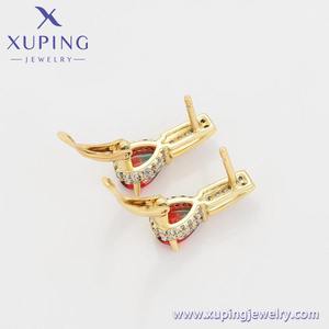 XUPING-pendientes de aro de novia bohemios, accesorios de fabricación de joyería <span class=keywords><strong>nacional</strong></span>, 14K, color dorado, diamantes de imitación, A00916724 - Product Image 3