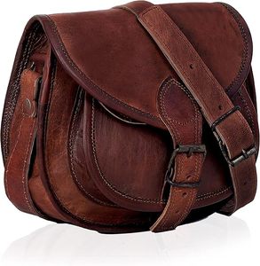 Sac à bandoulière en cuir vintage fait main, style messager, pour voyage et bureau, avec un design professionnel classique et un intérieur spacieux - Product Image 5