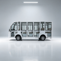 Bus de tourisme électrique de luxe, fermé, 14 places, de bonne qualité, à bas prix, pour hôtel, complexe hôtelier, parc personnalisé, visites touristiques