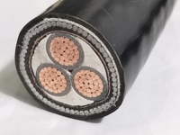 3-adriges Kupfer XLPE PVC 25mm 50 mm2 70 mm2 90mm gepanzerte Erdung Unterirdischer Glimmer Feuer beständiges XLPE-Stromkabel