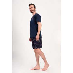 Ensemble short et t-shirt à col rond pour homme, style hip-hop, avec poches, respirant, imprimé - Product Image 2
