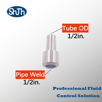 Raccord de soudure à emboîtement SWAGELOK Type 316SS, haute pression, surface lisse forgée pour l'huile, le gaz et l'eau, marque SHJH