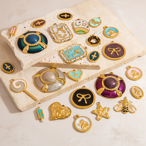 Fornituras de joyería de acero inoxidable, formas mixtas, chapadas en color oro, para hacer pulseras, accesorios de bricolaje PJ92074B - Product Image 1