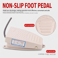 Interrupteur à pédale en aluminium industriel FS-2 TFS-2, pédale en métal avec fil, interrupteur à commande au pied pour presse à poinçonner, 220V