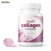 Complément de collagène premium avec acide hyaluronique, vitamine C, biotine, soutient la peau, les cheveux et les ongles pour adultes, capsules de collagène