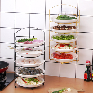 Gran oferta, estantes de almacenamiento de alimentos de mano para el hogar, contenedor de almacenamiento de alimentos para organización de cocina, estante de preparación de alimentos - Product Image 1