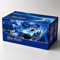 Boîtes d'emballage personnalisées pour feux d'artifice, design Blue Frenzy, vente en gros, fabricant OEM
