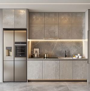 ตู้ครัวแยกส่วนหรูหราทันสมัยไม้โอ๊คกันน้ำและเป็นมิตรกับสิ่งแวดล้อมพร้อมประกอบ - Product Image 2