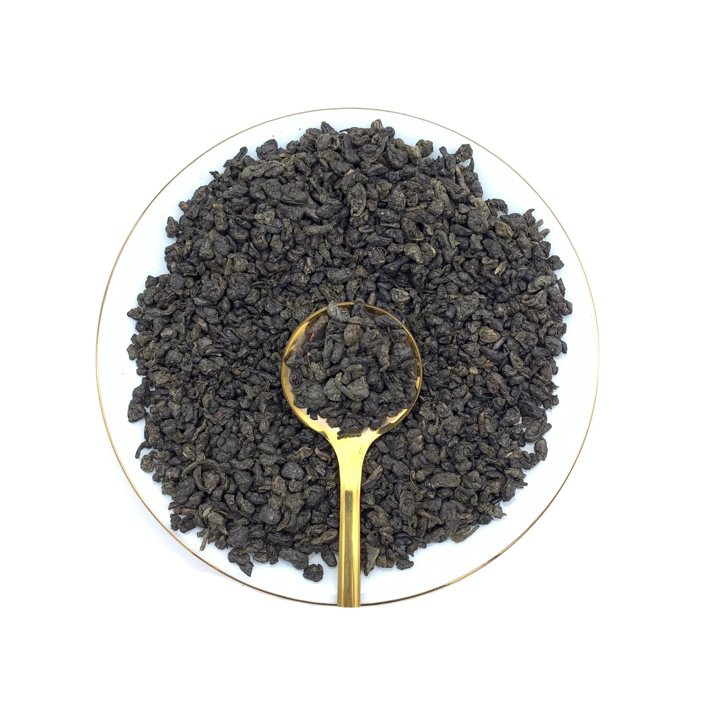 Commercio all'ingrosso della fabbrica EU Standard certificato biologico RFA Premium 3505 polvere da sparo tè verde frutto della passione