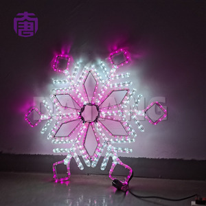 Décorations lumineuses flocon de neige personnalisées, étanches IP65, en promotion, pour Diwali et Noël. - Product Image 4
