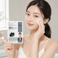 Masque en tissu pour le visage à l'essence de charbon et de collagène 23g