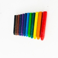 Vente en gros à prix réduit : Mini-crayons de cire effaçables non toxiques, 12 couleurs adorables, pour le dessin et le croquis des écoliers