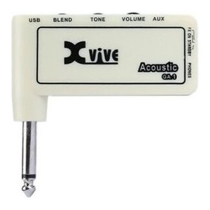 Pédale musicale pour guitare acoustique Vive GA 1 rechargeable blanche USB Blend Tone Volume Aux Jack 6,3 mm Mini Jack 3,5 mm Plastique Fabriqué en Italie - Product Image 3