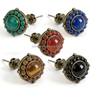 Cabochons en pierres naturelles de 6 mm, perles en pierres précieuses pour la fabrication de boucles d'oreilles, toutes les pierres sont véritables et peuvent être personnalisées - Product Image 5