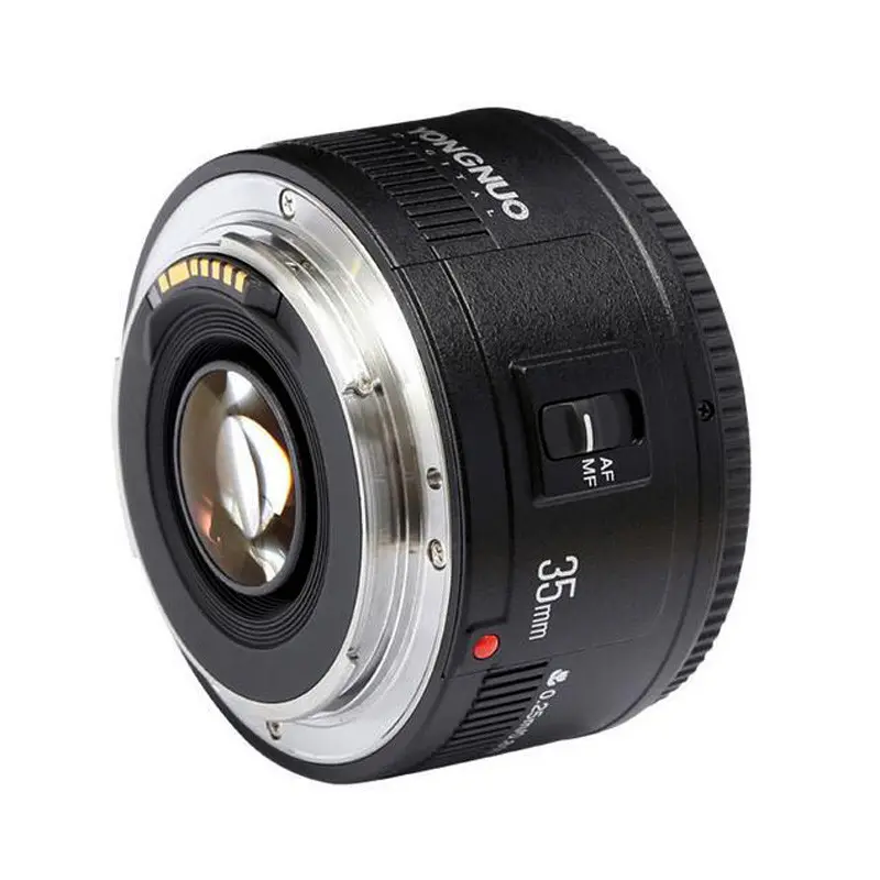 YN35MM AF MF YONGNUO 35mm F2 Lens Large Aperture Wide-angle Fixed Focus Lens for Canon EOS EF DSLR Full-frame & APS-C Cameras