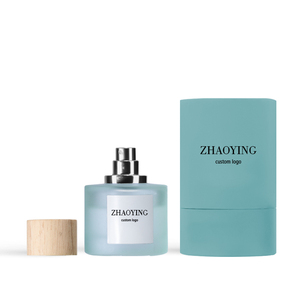 Botella de <span class=keywords><strong>Perfume</strong></span> de Vidrio Personalizada con Etiqueta Privada OEM, Cilindro con Bomba, Tapa con Serigrafía, Color Transparente, 30ml/50ml/100ml, para <span class=keywords><strong>Mujer</strong></span> - Product Image 3