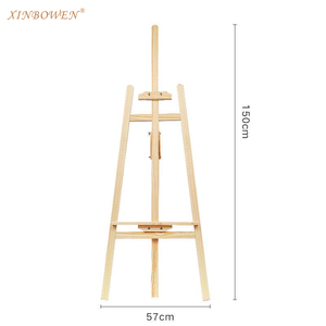 Xin Bowen 175 cm Caballete de madera Soporte Caballete de piso Altura ajustable Caballete de artista para exhibición de pintura - Product Image 3