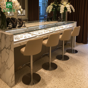 Kursi Bar Tinggi yang Dapat Disesuaikan untuk Konter Toko Perhiasan Desain Modern, Toko Emas, dan Konter Pusat Perbelanjaan - Product Image 5