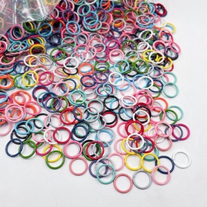 Taodao – 100 pièces de bracelets et colliers en fer peint coloré, anneaux ouverts, matériel de bricolage pour la création de bijoux faits main - Product Image 4