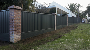 לוחות גדר צבע אוסטרלי גן חצר חיצונית חצר מגולוונת פלדה מגולוונת פרטיות אלומיניום התאספו בקלות 3D מידול - Product Image 4