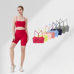 Conjuntos de Yoga de Lujo con Estampado de Guepardo, Efecto Levanta Glúteos, a Prueba de Sentadillas, para <span class=keywords><strong>Mujer</strong></span>, con Cintura Cruzada, Ropa de Entrenamiento, Kits de Sujetadores Deportivos para Correr - Product Image 2