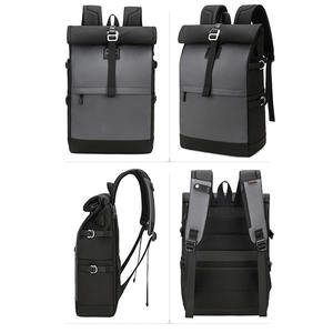 Custom Waterproof Casual Daypack Anti-theft Travel Business <b>Backpack</b> Bag Large Capacity Men <b>Rolltop</b> Laptop <b>Backpack</b> - Product Image 2