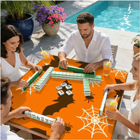 Tapis de Mahjong Personnalisé en Gros pour Halloween 80x80cm Antidérapant et Réducteur de Bruit en Caoutchouc