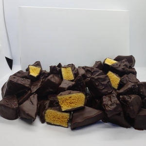 Bonbons éponge croustillants au miel et au caramel, vente en gros, collation sucrée, OEM, marque privée, confiserie dorée croustillante - Product Image 2