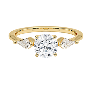 Bague de fiançailles élégante couleur or, style diamant étincelant, bijoux de mariée, cadeau romantique pour demande en mariage pour femme - Product Image 2